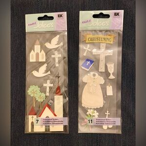 JOLEE’s BOUTIQUE 3D Dimensional Stickers; Christening & Church; NWT.